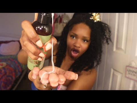 ASMR Tongue Ring Sounds + Hair Play With Chewing Gum
