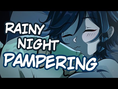 [ASMR VOD] Femboy Pampering on a Rainy Night ♡ (Soft Talking, Ear Licks)