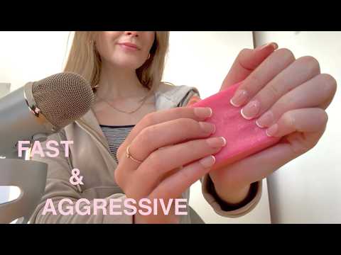 ASMR fast & Aggressive SOAP SCRATCHING 🧼💅🏻