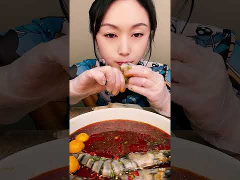 🍤🥢 ASMR seafood mukbang 🍜🍤🎶 relax 먹방 epic style 🎉 #ASMRSeafood #먹방