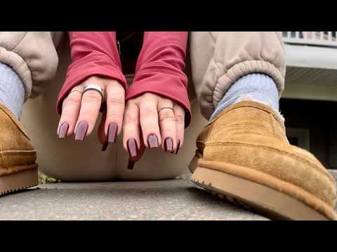 outdoor textures lofi asmr (concrete + tree scratching)
