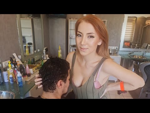 💈TURKISH BARBER SILA’s BUBBLY SODA HAIR WASH & ASMR EAR MASSAGE | FOAMY HEAD SPA for DEEP RELAXATION