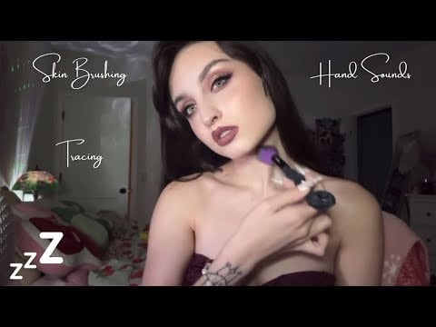 Beebee ASMR Skin Brushing & Tracing Compilation | Tattoos, Body Triggers, Scratching Whispering