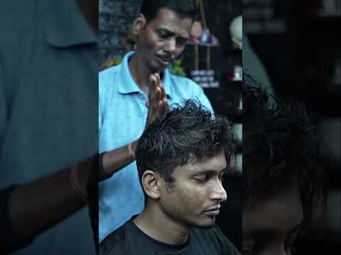 Old School Barber Champi Head Massage With Neck Cracking ASMR #shorts