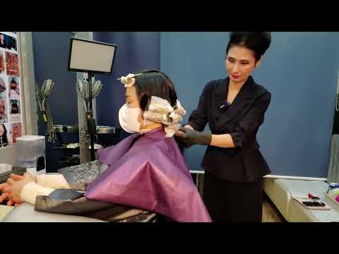 Korean Hair salon ASMR (visual and auditory activation) I hope you enjoy the long video!!