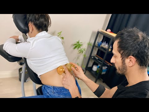 Asmr Female Massage - Fast massage (Cup massage)