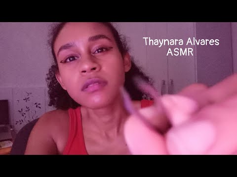 ASMR:limpando e tirando as impurezas do seu olho (som da câmera, toques na tela)