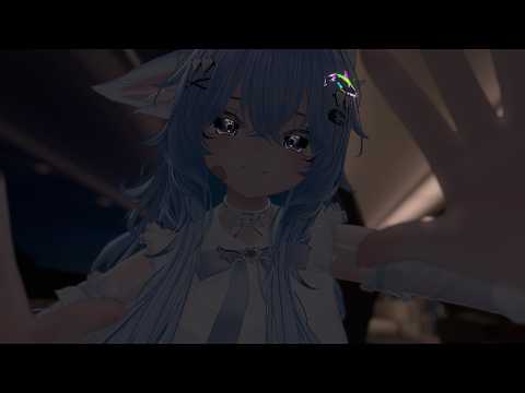 【ASMR】🚌😴 Fox Girl Caresses Your Face during long Bus ride 🦊🐬 VRCHAT VISUAL 3DIO 3DASMR