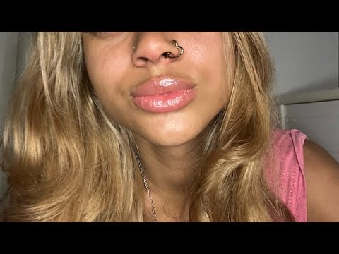 ASMR LIP GLOSS AND MOUTH SOUNDS 💤🫦💗