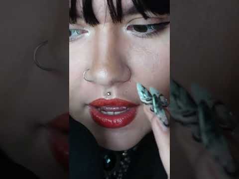weird girl does asmr