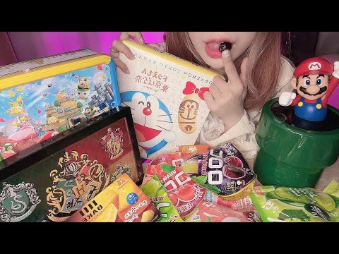 ASMR 일본 간식 이팅 사운드ㅣ일본 면세점 돈키호테 USJ 먹방ㅣ바삭바삭 쫩쫩 MUKBANG