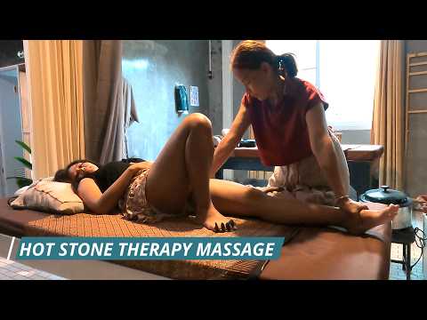 ASMR: ROCK SOLID HOT STONE Feet & Leg Massage Therapy | #asmrmassage #massageasmr