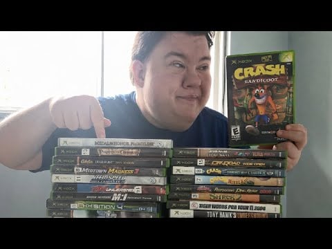 ASMR EAR TO EAR ORIGINAL XBOX GAMES DISC RATTLING SHOW N TELL