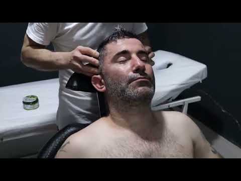 ASMR TURKİSH BARBER Hair Wash  HEAD NECK BACK AMR EAR FACE MASSAGE THERAPY