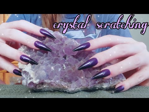 1 minute Aggressive Crystal Scratching ASMR 🔮