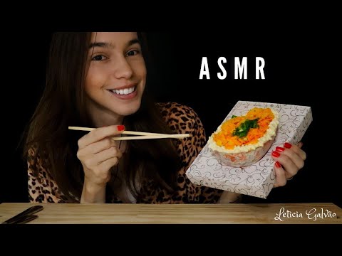 ASMR - COMENDO OVO DE PASCOA DE SALMÃO (MUKBANG)