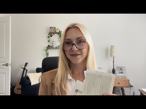 ASMR roleplay helping you with your taxes ~ scratching, soft spoken, whispers, soothing for sleep