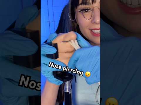 ASMR Girl Gives You First Nose Piercing 😖 #asmr #shorts #comedy