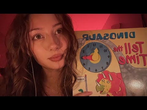 ASMR reading you a bedtime story (whispers, page turning, tapping)