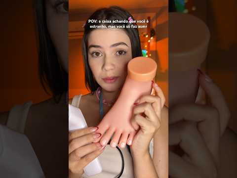 POV: A caixa achando que você é estranho, mas você só faz ASMR 🫠 #asmr  #caixadesupermercado  #pov
