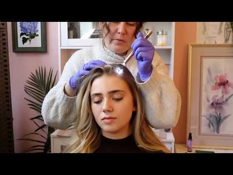 ASMR Doctor Checks DEEP into Her Head, Scalp & Hair