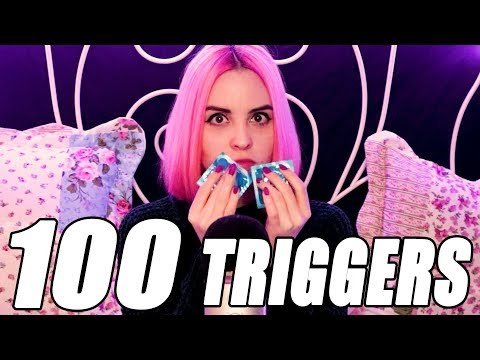 100 ТРИГГЕРОВ ЗА 1 ЧАС АСМР/ASMR 100 TRIGGERS IN 1 HOUR