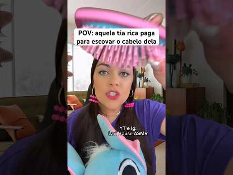 POV: aquela tia rica paga para escovar o cabelo dela #humor #shorts