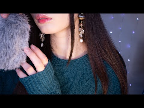 ASMR Brain Massage ~ fluffy mic touching, intense mic brushing, brain melting