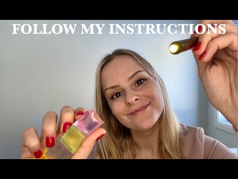 ASMR Follow my instructions - visual tests