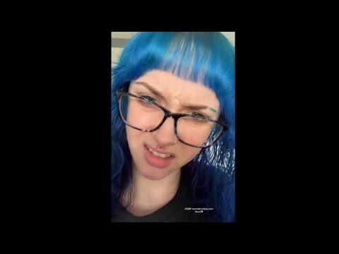ASMR reconstructing your face 👀