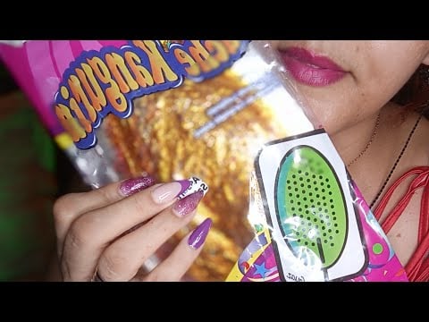 ASMR comiendo Cachetadas dulce mexicano, con papel celofán y sin papel 