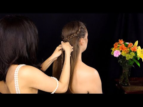 ASMR 💕 Ultra Relaxing Hair Brushing & Braiding 😴 NO Talking Corrina Rachel and Courtney