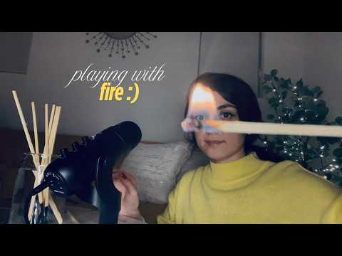 Lighting giant matches and blowing them out ASMR😮‍💨🔥