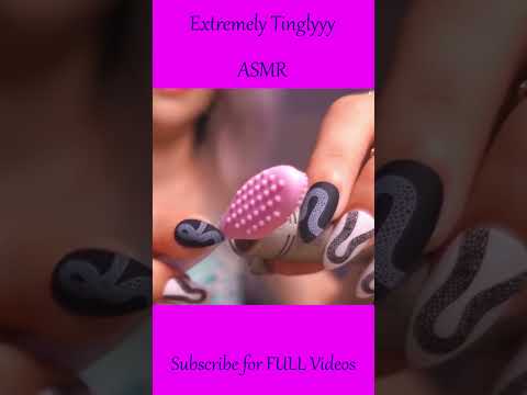 ASMR Mic Scratching with a Silicone Brush ❤️ Ear to Ear Triggers ❤️ #asmr #shorts