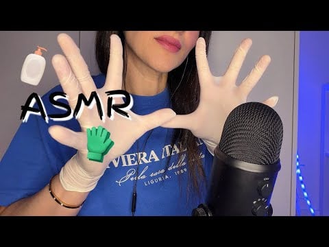 ASMR| LOTION SOUNDS WITH SMALL WHITE LATEX GLOVES 🧴💦 (English) 