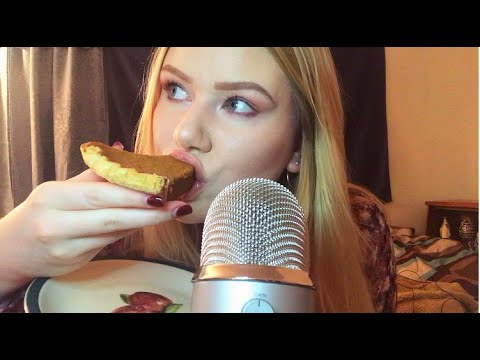 |ASMR EATING PUMPKIN PIE| The BEST New ASMR Food