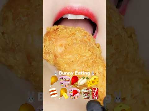 🍗 fried & spicy chicken, carbo buldak ramen eatingshow (sped up)