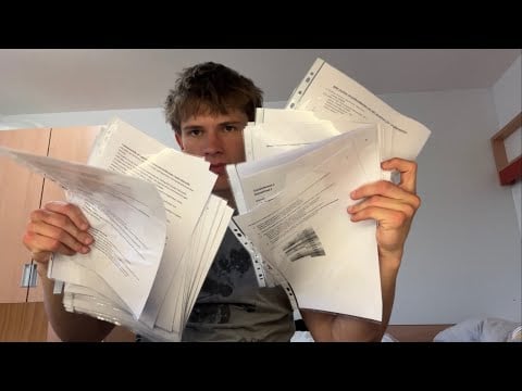 crinkly Asmr sorting papers (random triggers + crinkle sounds) lofi&uncutt