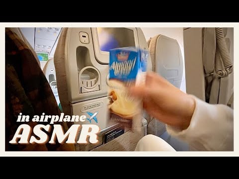 ASMR in an Airplane✈️ 비행기 안에서 몰래 ASMR하기✈️ Public, White Noise, Lofi, Camera Tapping, 백색소음, 퍼블릭