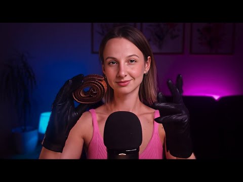 ASMR | Slow To Fast Leather Sounds 🖤