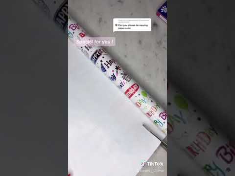 Wrapping paper ASMR