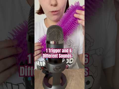 1 Trigger and 6 different Sounds ￼🟣 #asmr #relax #triggersforsleep #triggertime #fastasmr #tingles