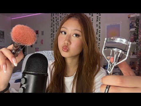 ASMR FAST & AGGRESSIVE MAKEUP APPLICATION