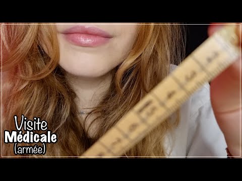 ASMR FRANÇAIS 🌸 ROLEPLAY "VISITE MEDICALE" - POUR RENTRER DANS L'ARMÉE - RELAXATION ASSURÉE 💉