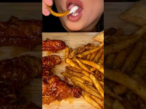 Popeyes Crispy Cajun Fries #shorts #asmr #foodie #popeyes