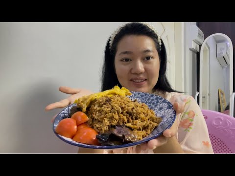 Burmese rice and curry 🍛 [Eating asmr]