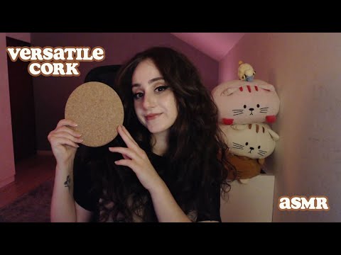 CORK TAPPING ASMR ★ Cork-heartbeat, rhythmical tapping, scratches