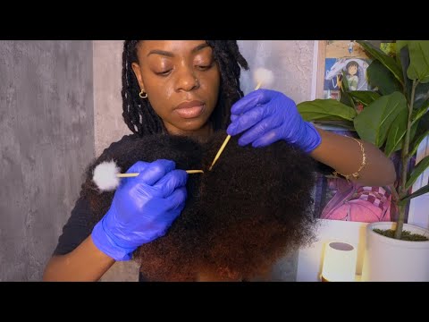 ASMR | Real Person Scalp Check ☁️ Relaxing Afro Hair Scratching (No Talking)