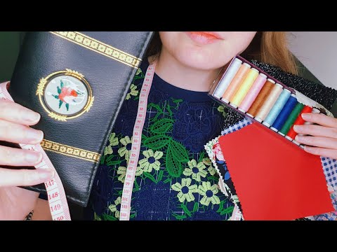 #ASMR FR 🧵🪡 Roleplay Couturière (Dessins, Tissus, Mesures...)