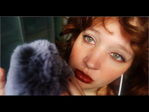 ASMR melting your brain with slow fluffy mic triggers and semi-inaudible whispers